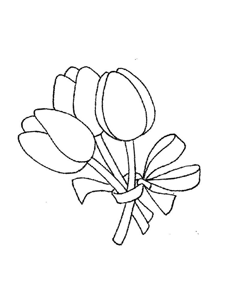 Tulip coloring pages 41