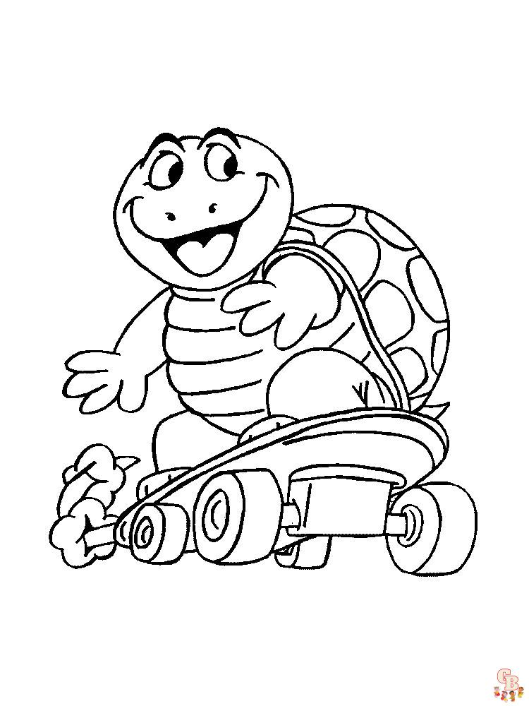 Turtle Coloring Pages 2