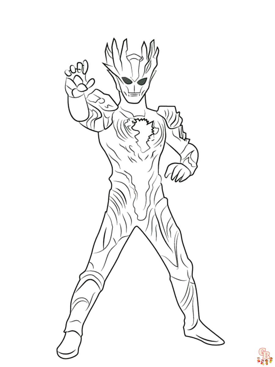 ULTRAMAN coloring pages 4 1