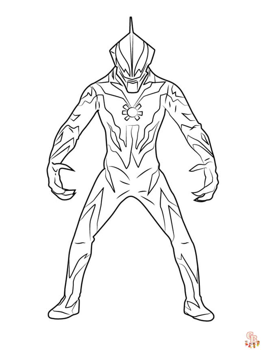 ULTRAMAN coloring pages 7 1