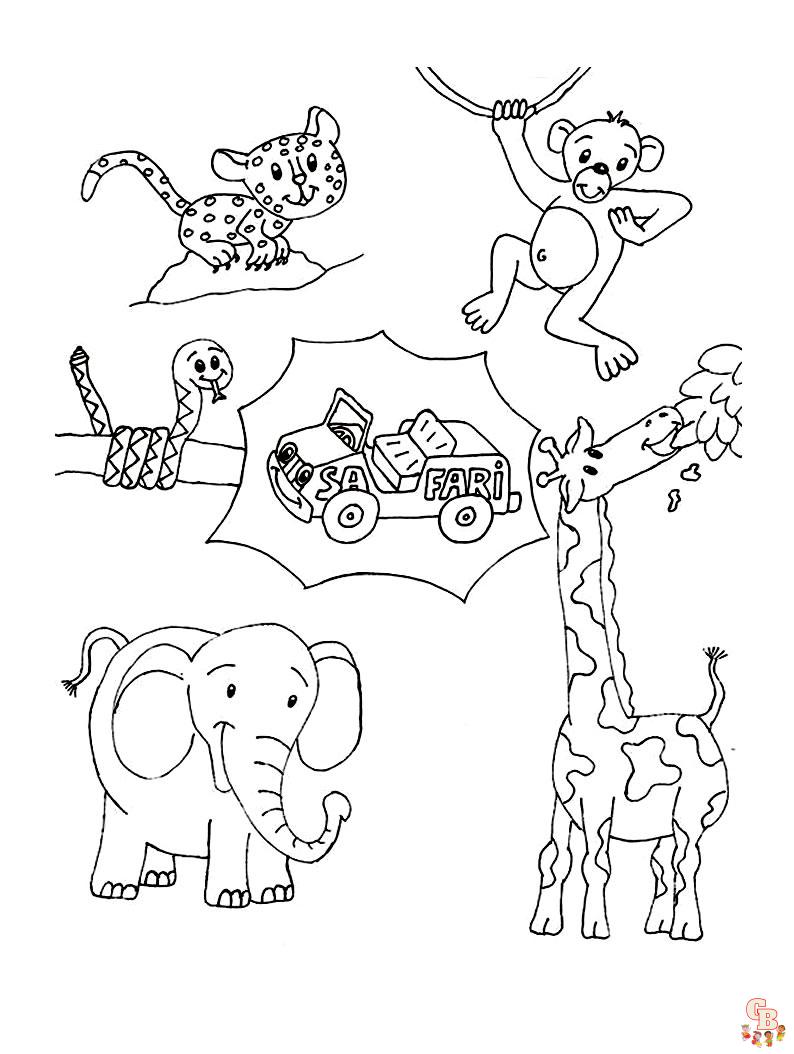 Wild Animals coloring pages 10