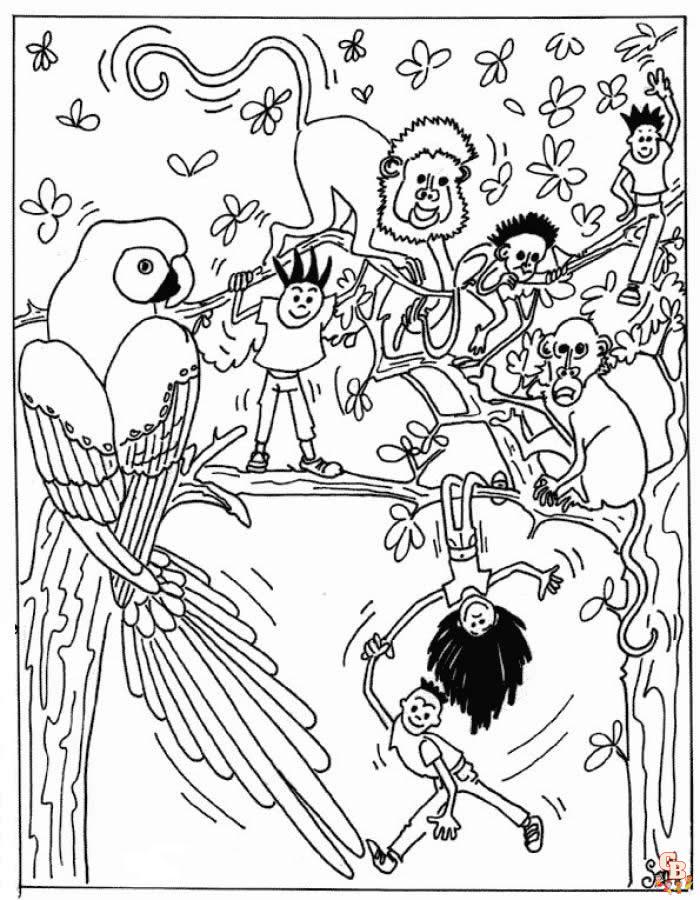 Wild Animals coloring pages 12