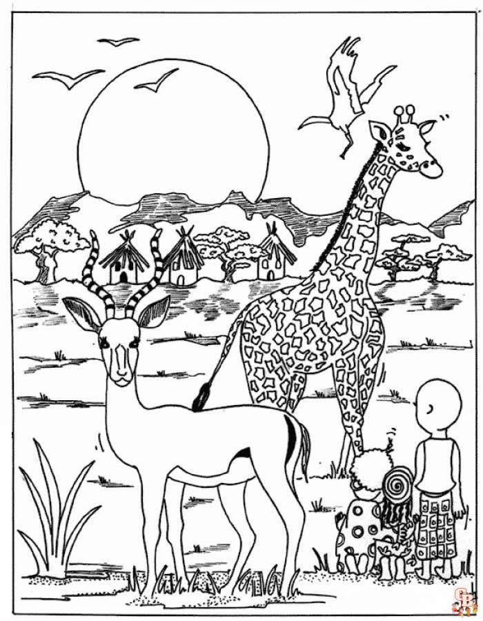 Wild Animals coloring pages 14