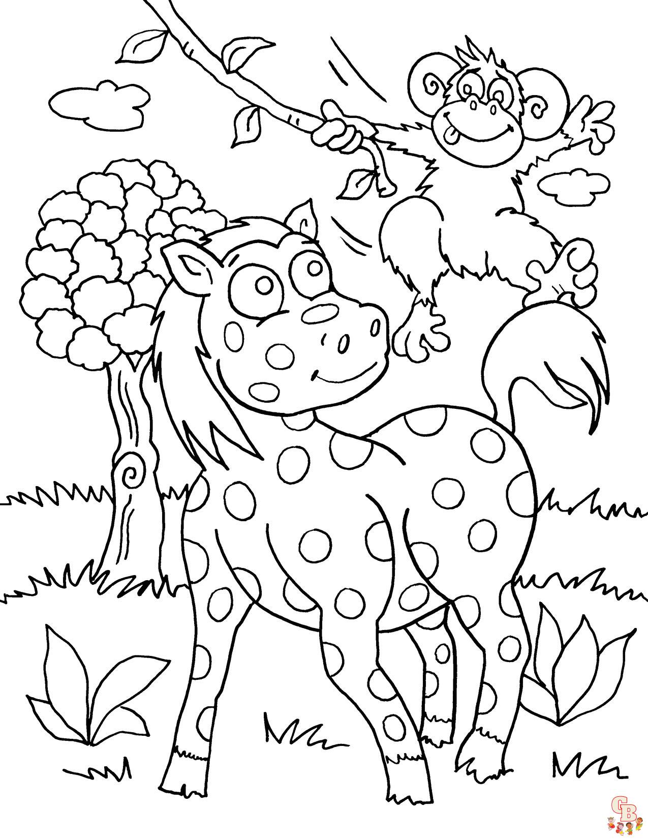 Wild Animals coloring pages 3