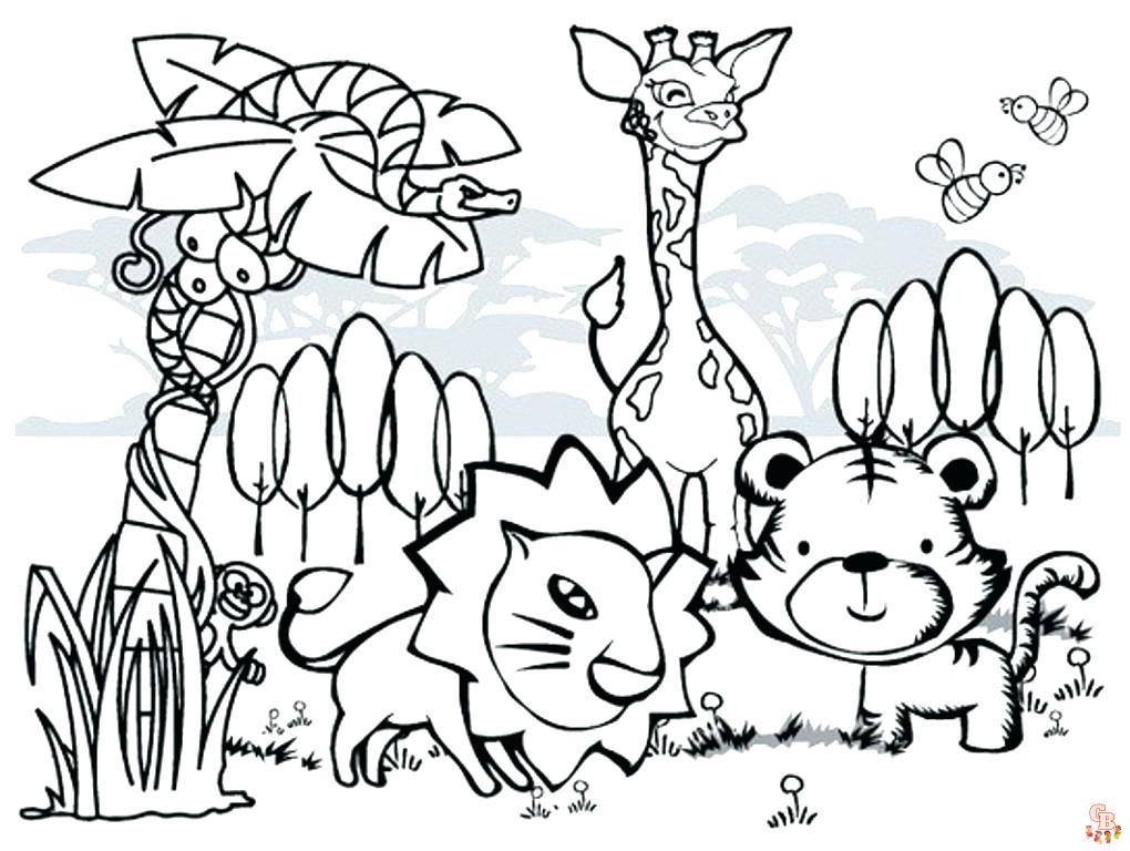 Wild Animals coloring pages 5