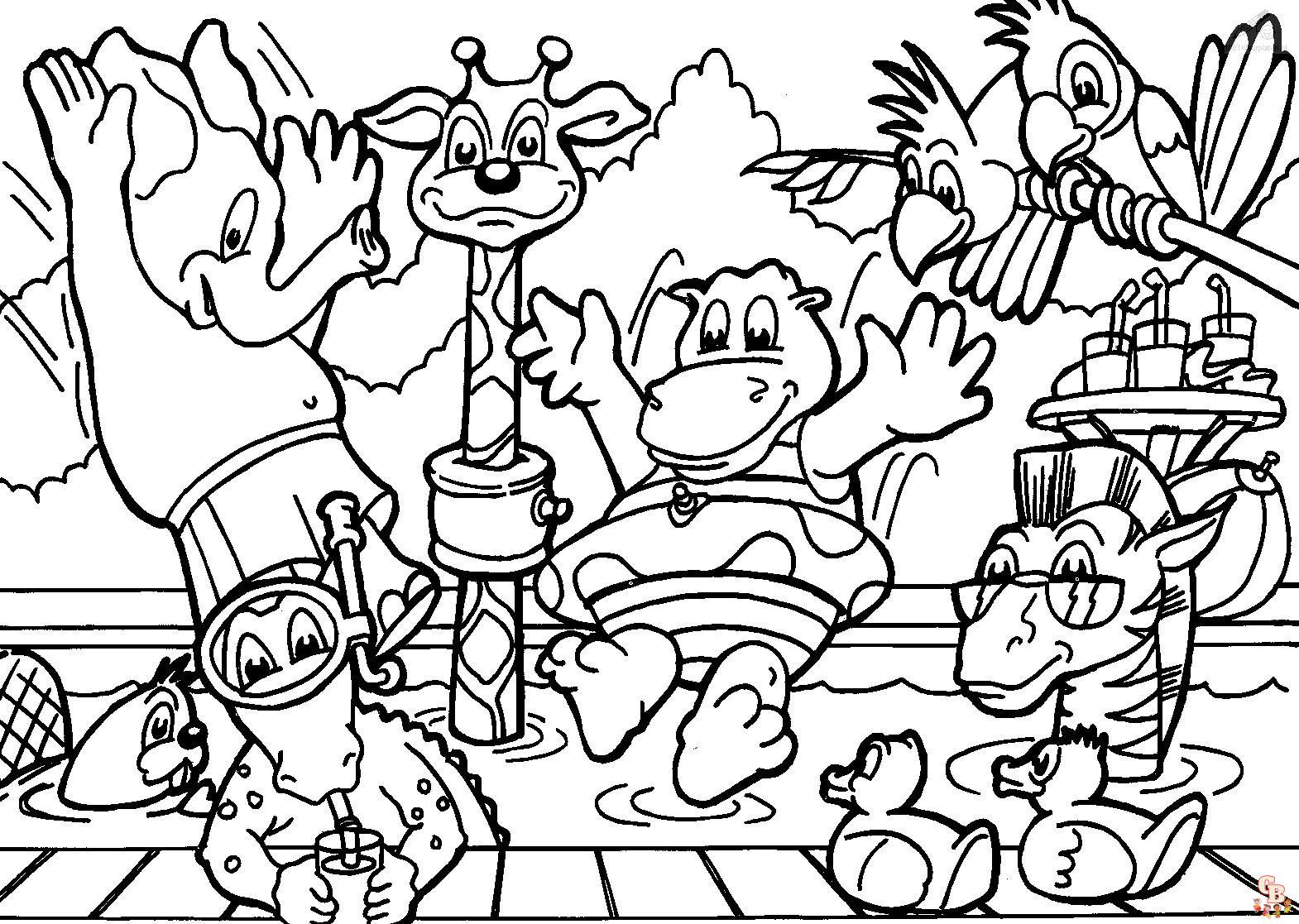 Wild Animals coloring pages 6