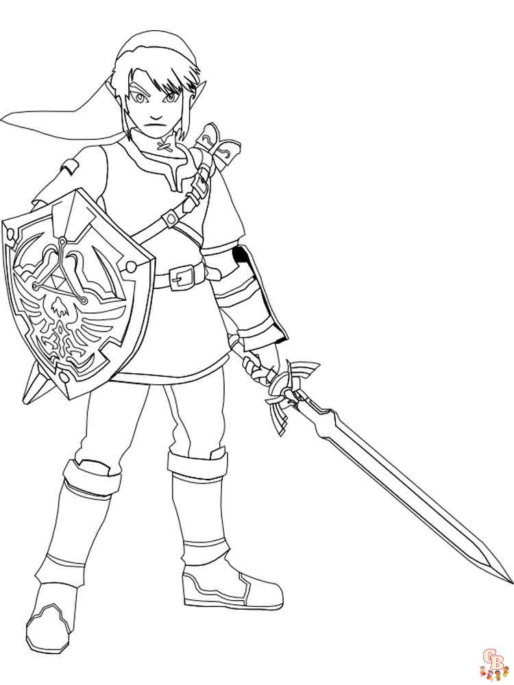 Zelda Coloring Pages 1