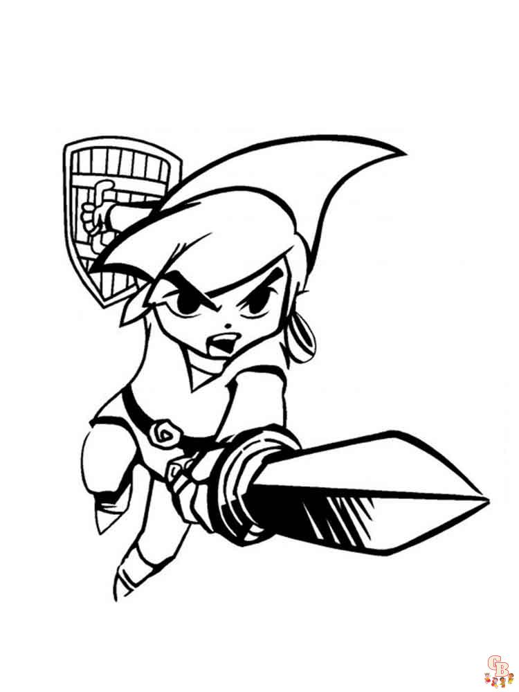 Zelda Coloring Pages 10