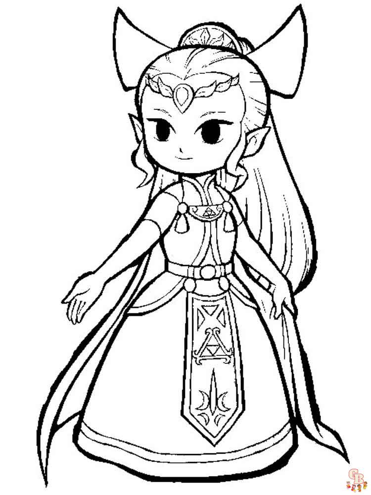 Zelda Coloring Pages 12