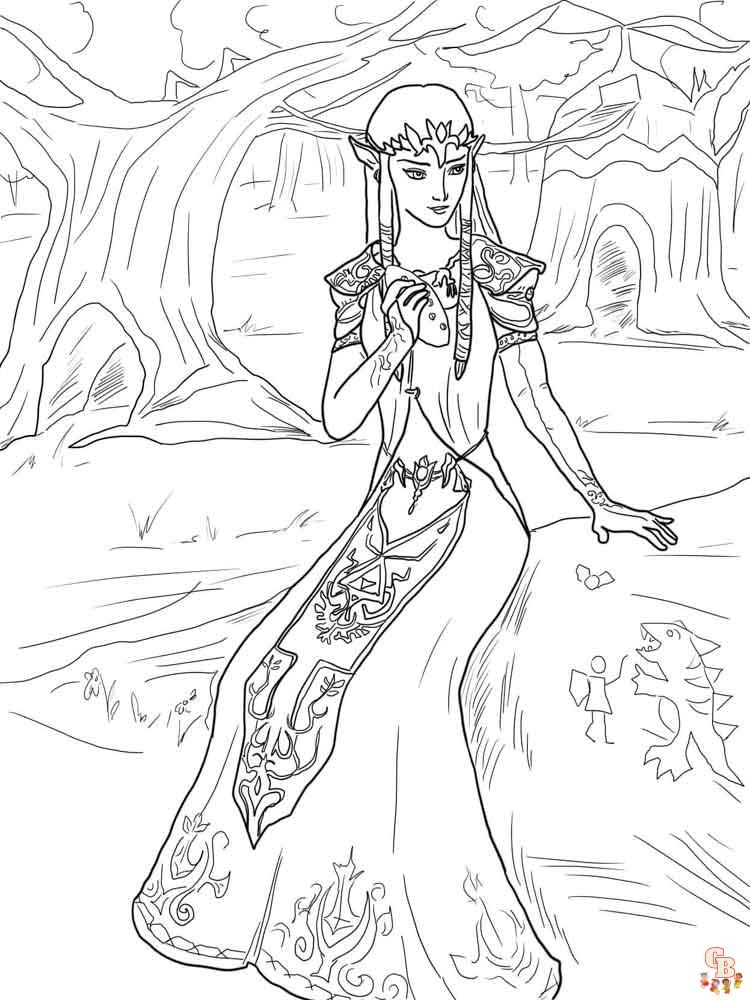 Zelda Coloring Pages 13