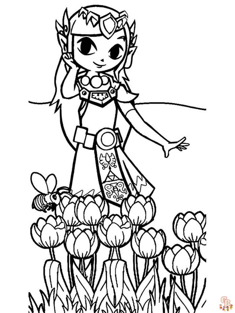 Zelda Coloring Pages 14