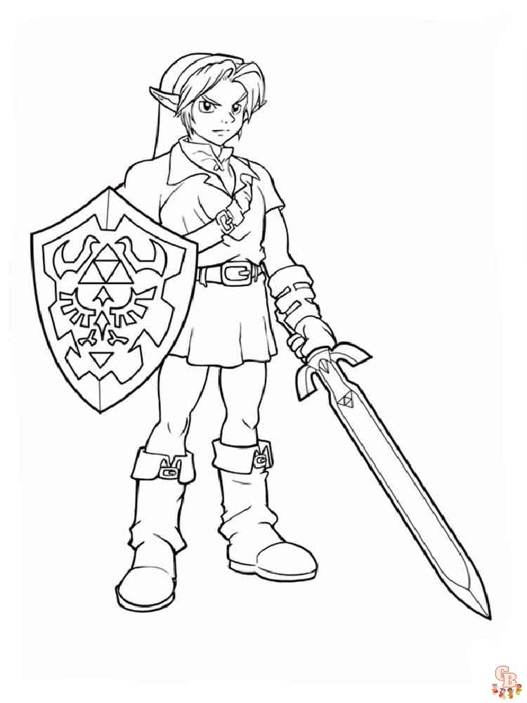 Zelda Coloring Pages 16