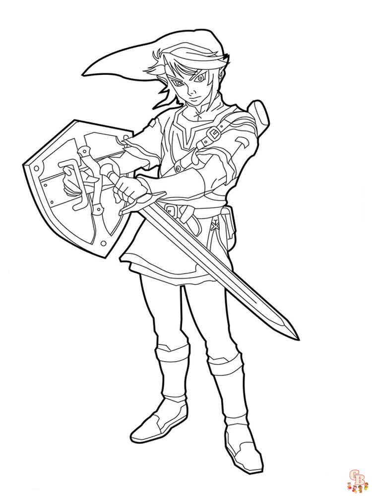 Zelda Coloring Pages 17