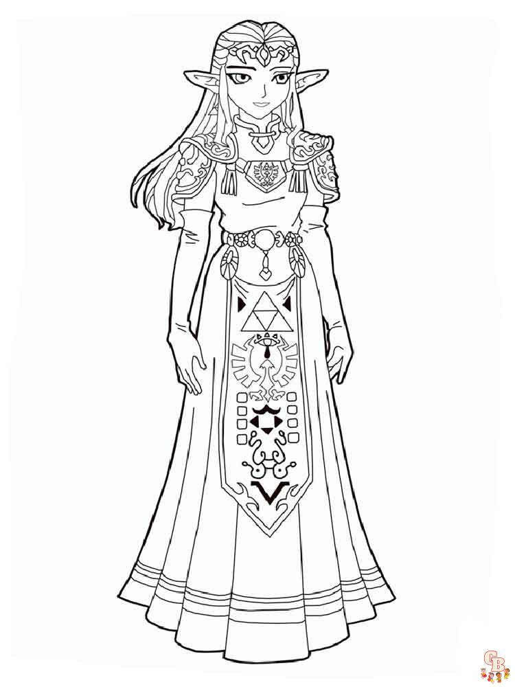 Zelda Coloring Pages 2