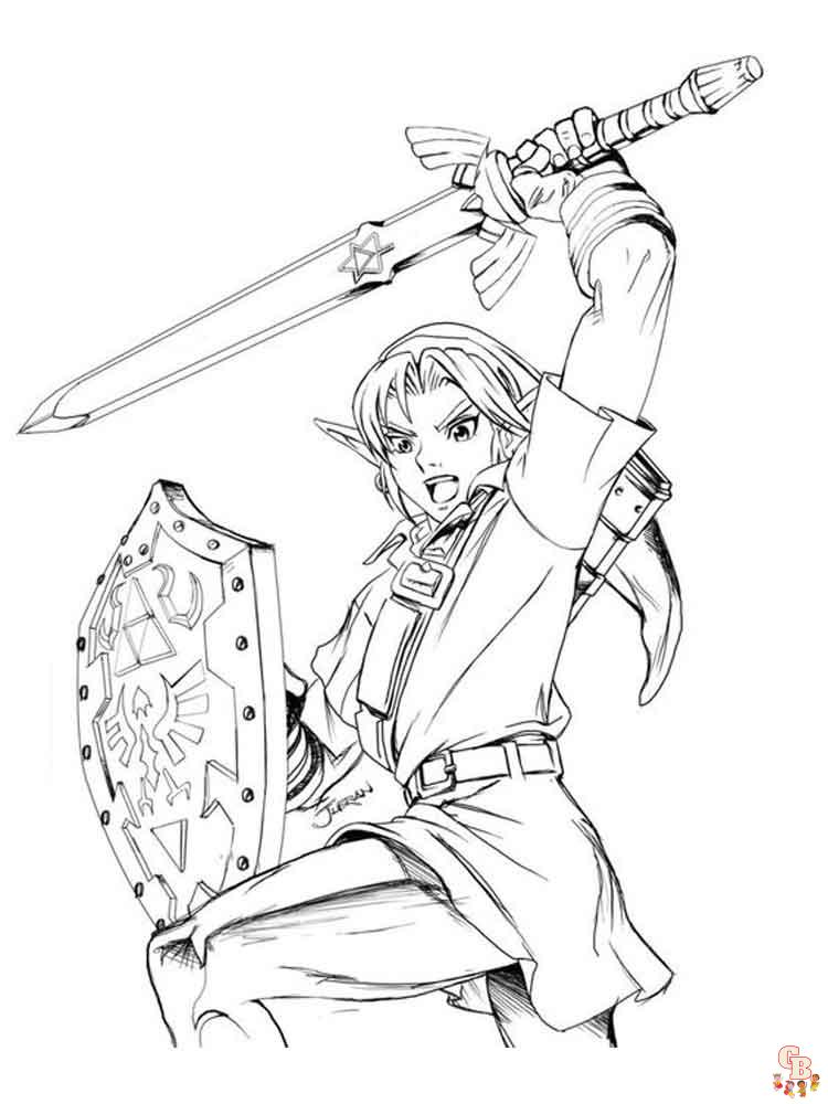 Zelda Coloring Pages 3