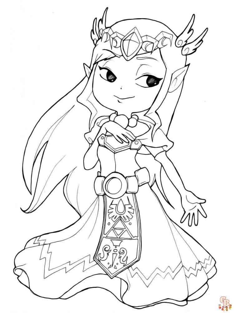 Zelda Coloring Pages 4