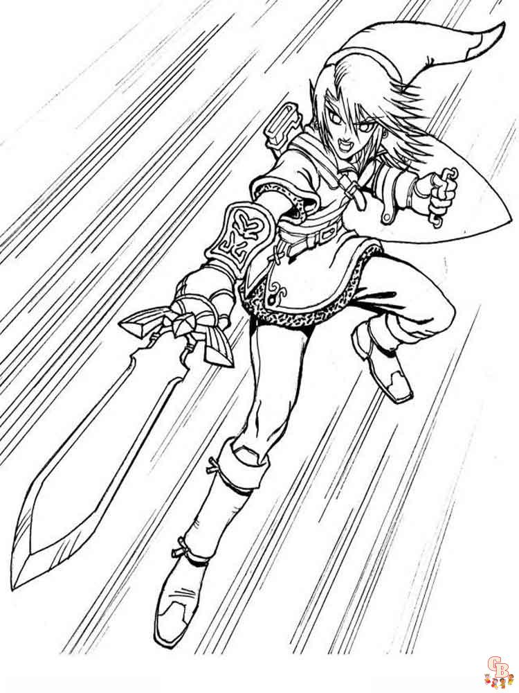 Zelda Coloring Pages 6