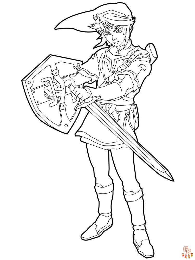 Zelda Coloring Pages 9