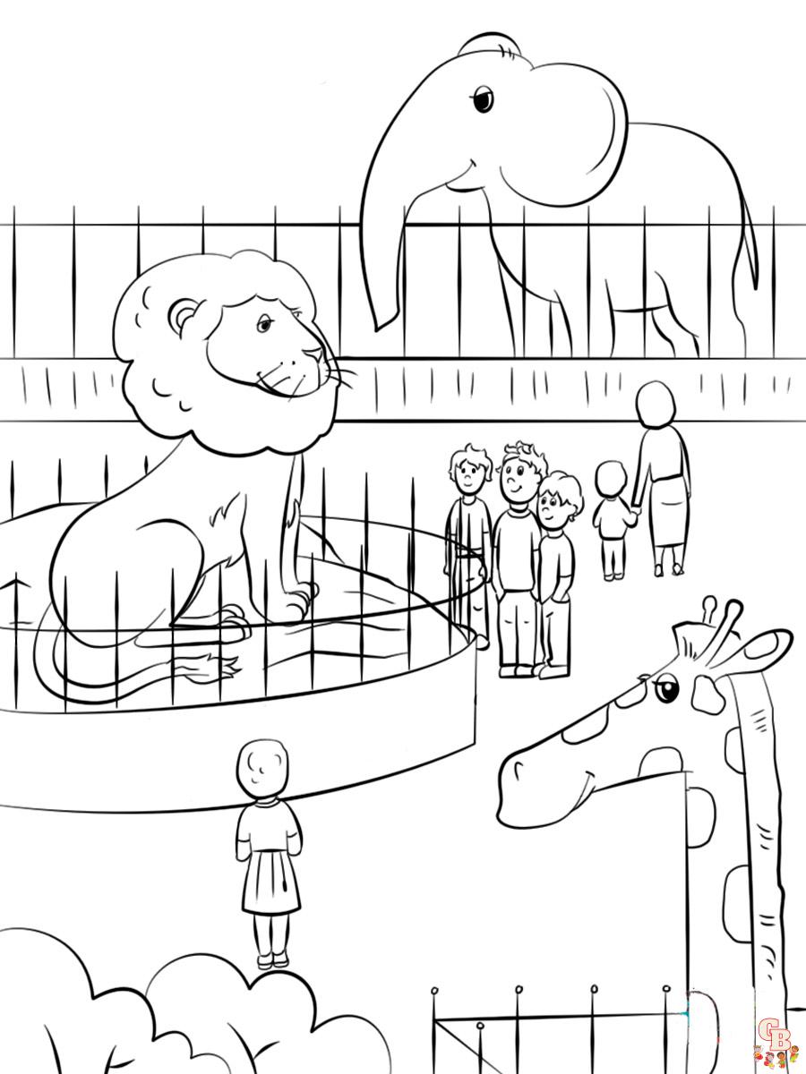 Zoo Coloring Pages 13