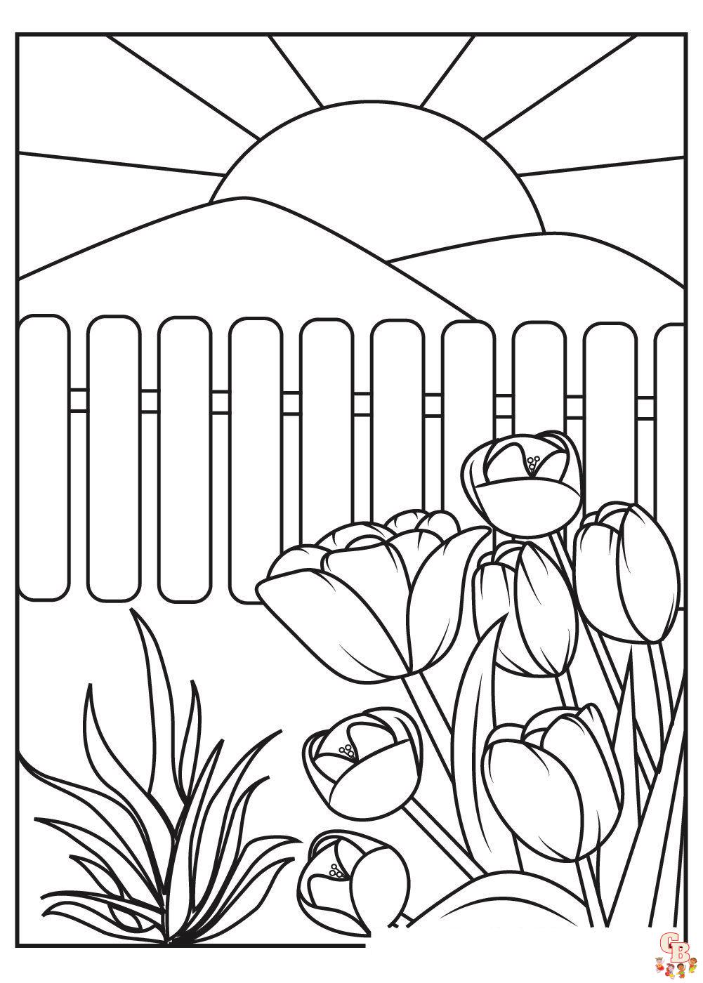 garden coloring pages 4