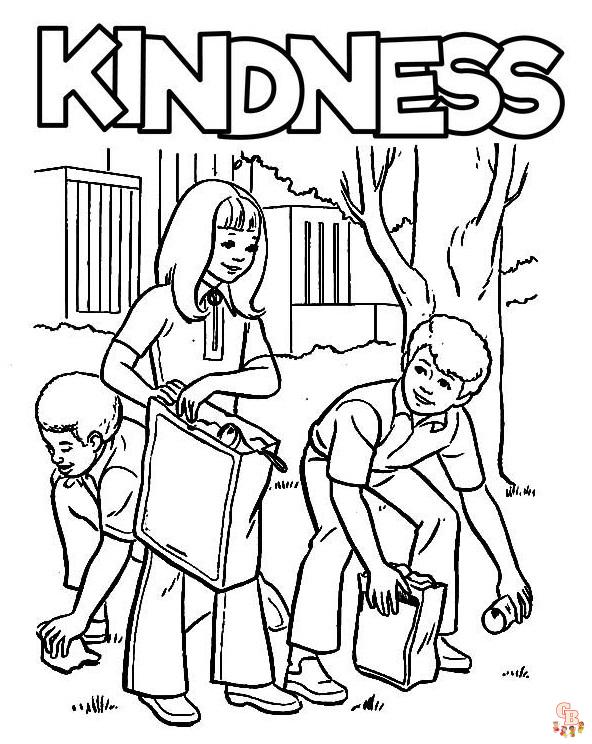 kindess coloring pages 1