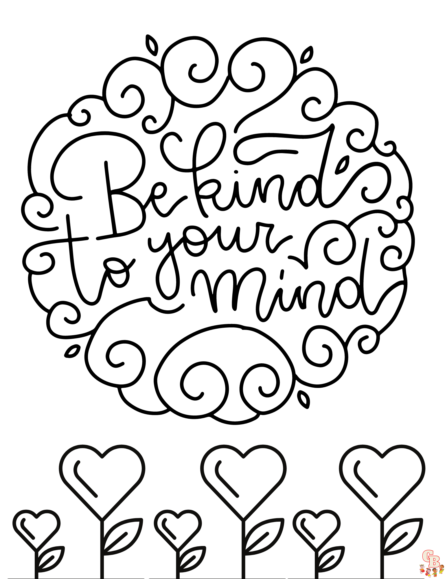 kindess coloring pages 1