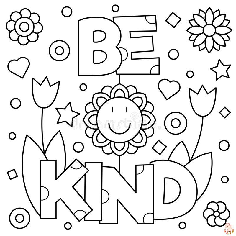 kindess coloring pages 10