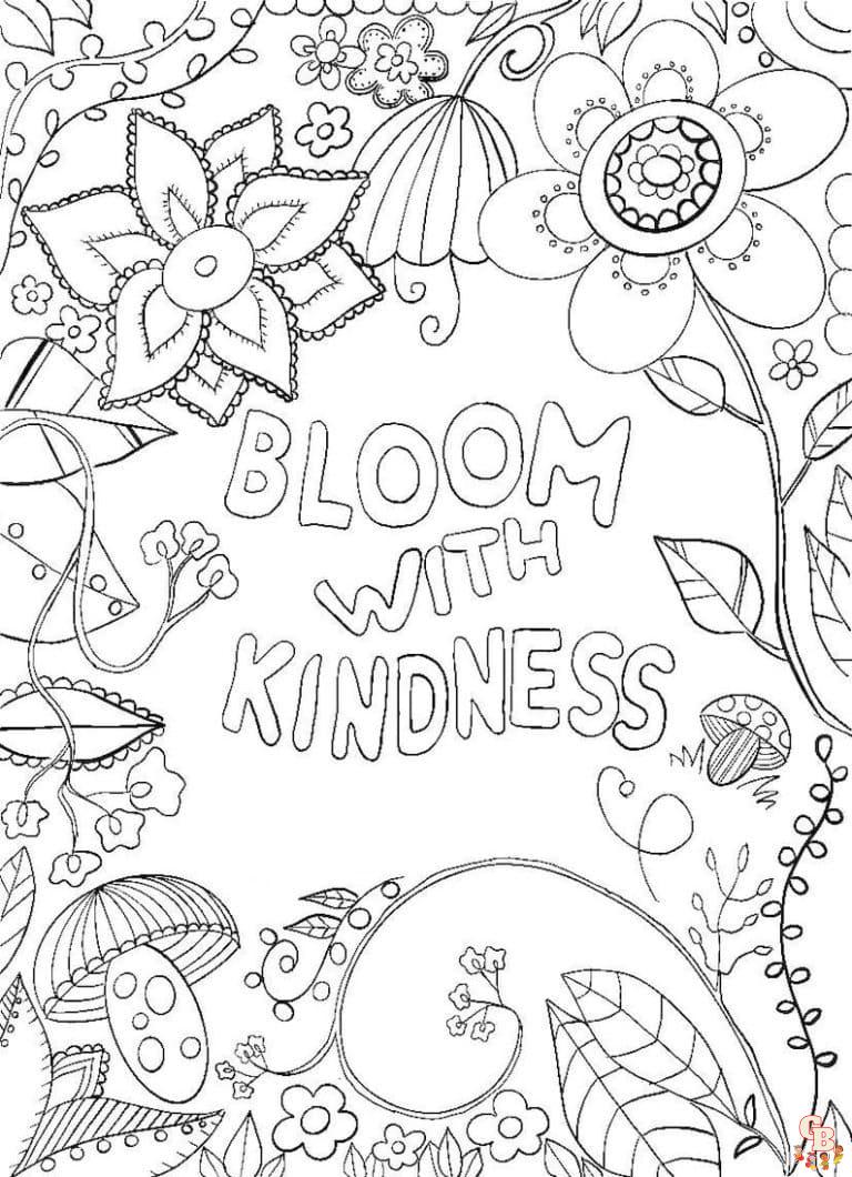 kindess coloring pages 12