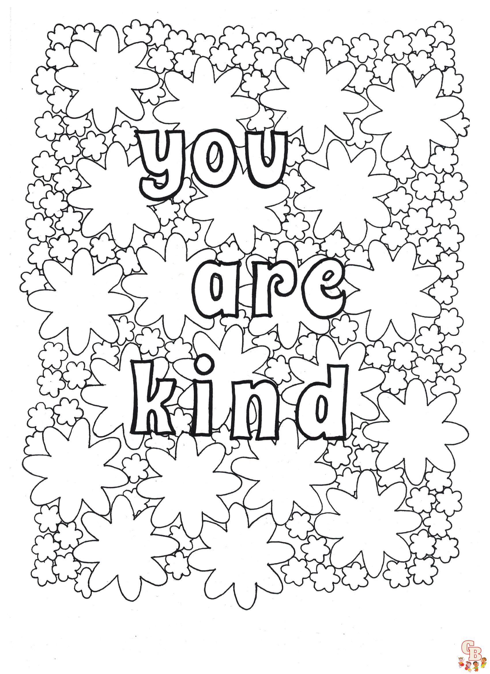 kindess coloring pages 7