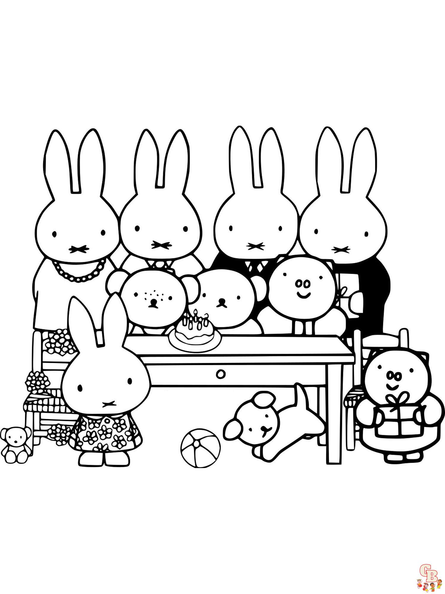 miffy coloring pages 1