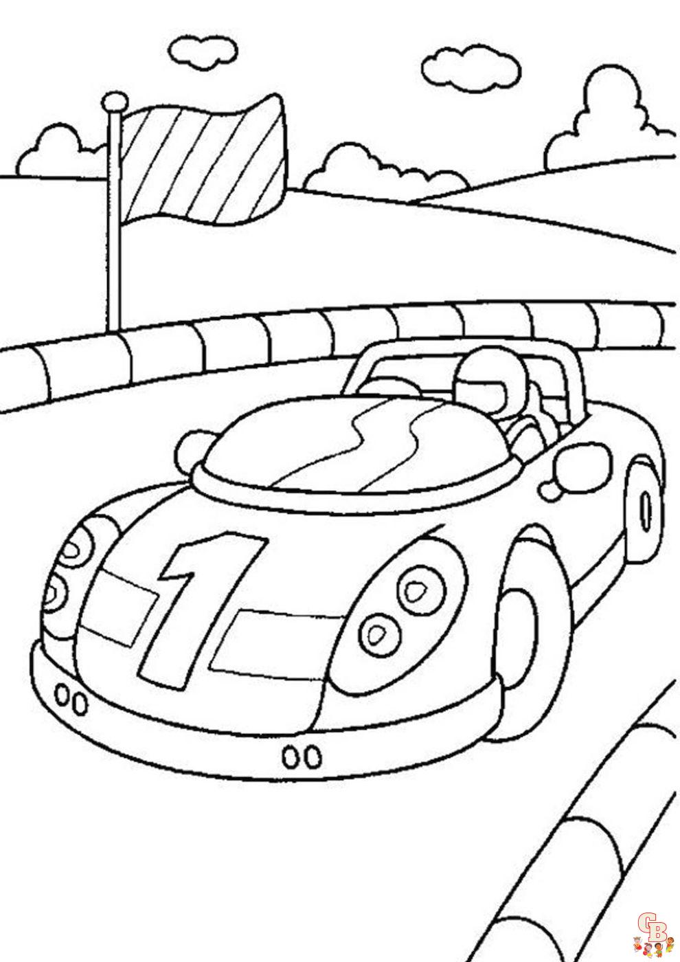 race car coloring pages 10