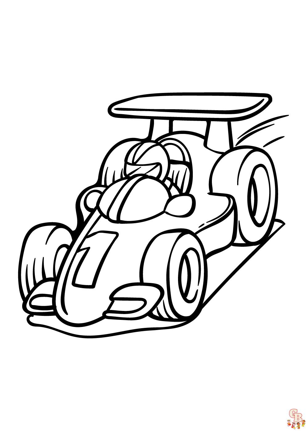 race car coloring pages 2