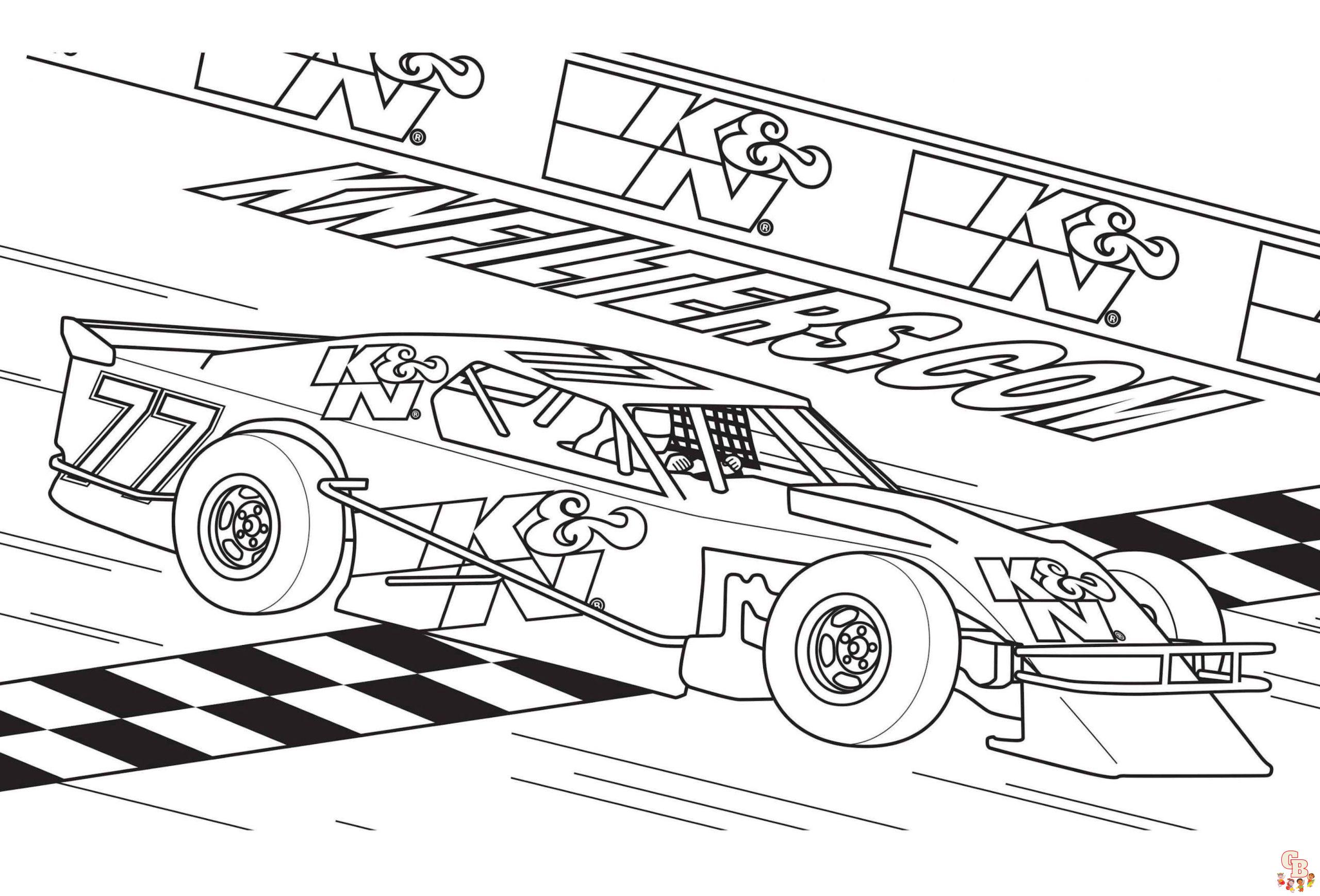 race car coloring pages 5