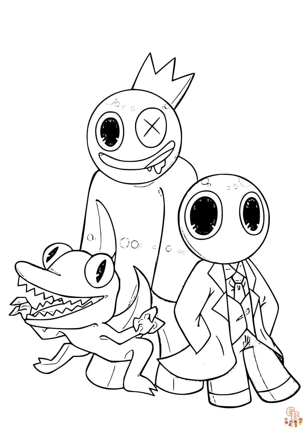 rainbow friends coloring pages 50