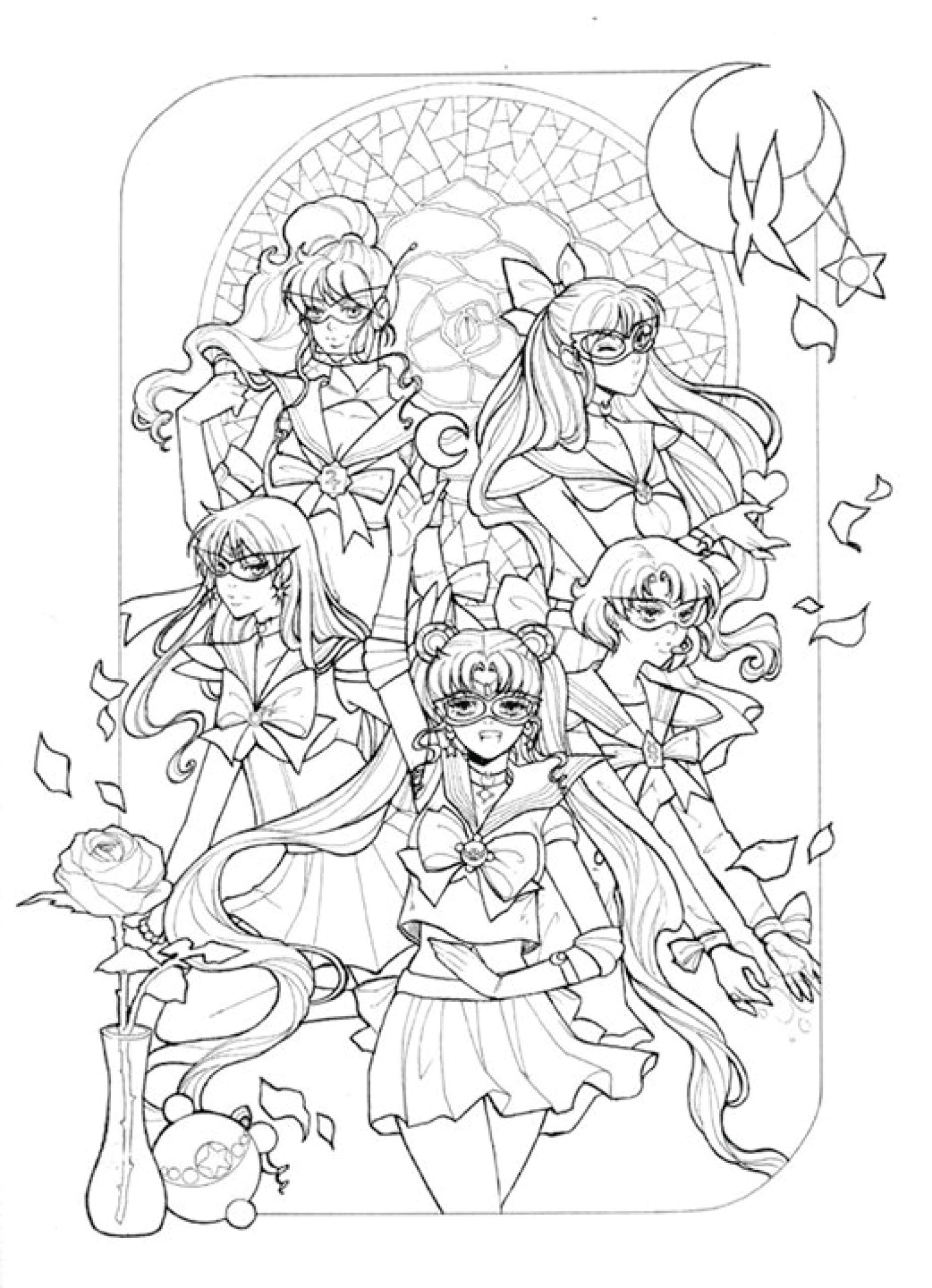 sailor moon coloring pages 9 1