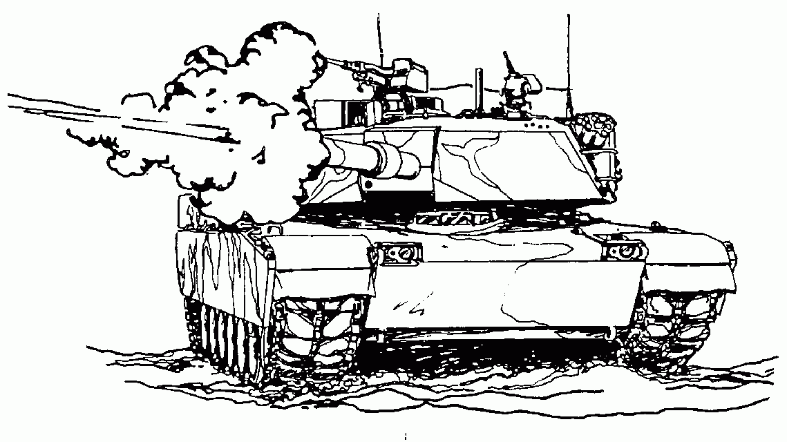 tank coloring pages 1