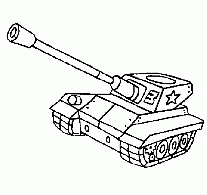 tank coloring pages 2