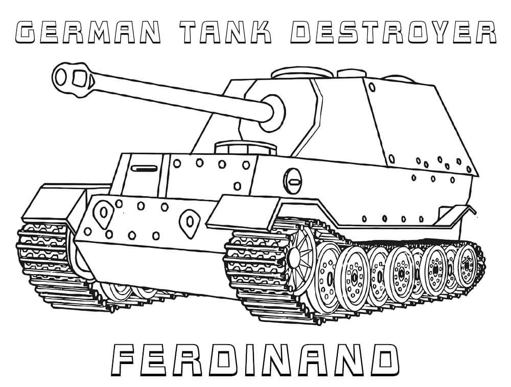 tank coloring pages 2