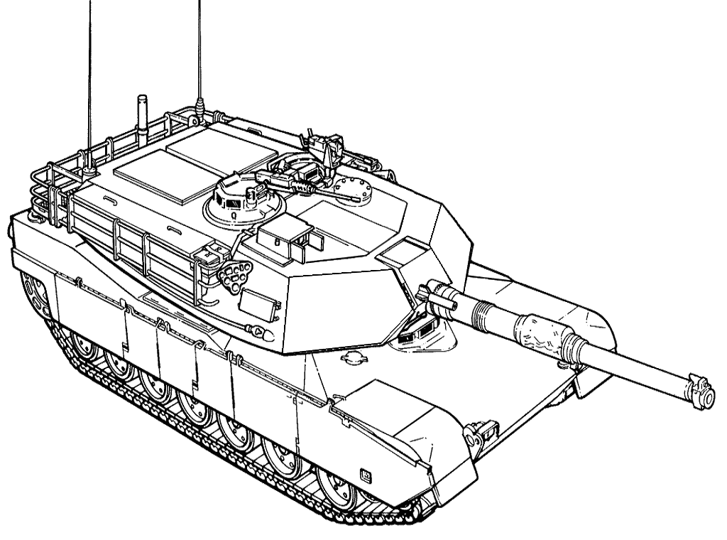 tank coloring pages 2