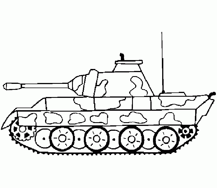 tank coloring pages 3