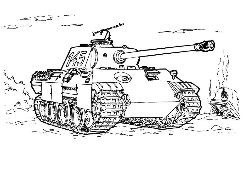 tank coloring pages 5