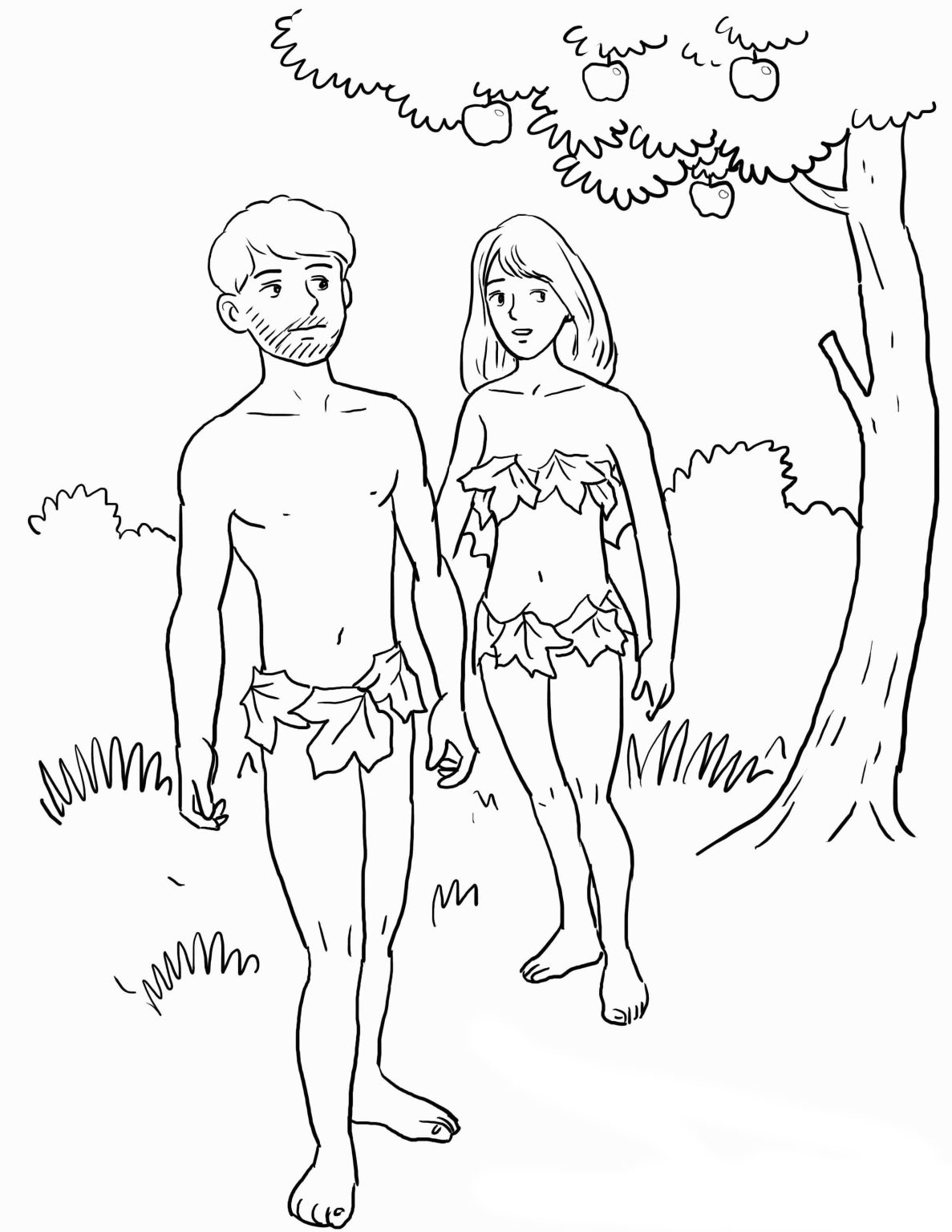 Color Your Way Through The Bible Adam And Eve Coloring Pages color-your-way-through-the-bible-adam-and-eve-coloring-pages