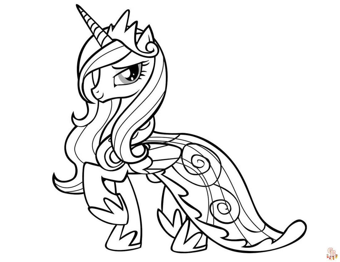 Alicorn Coloring Pages 2