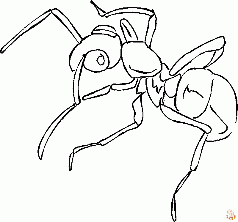 Ant Coloring Pages04