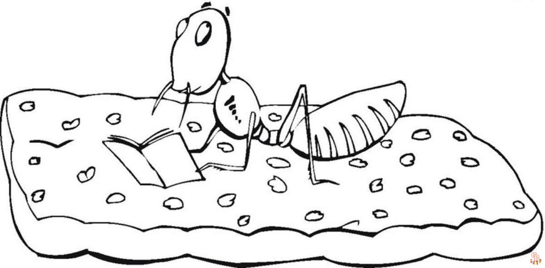 Ant Coloring Pages12