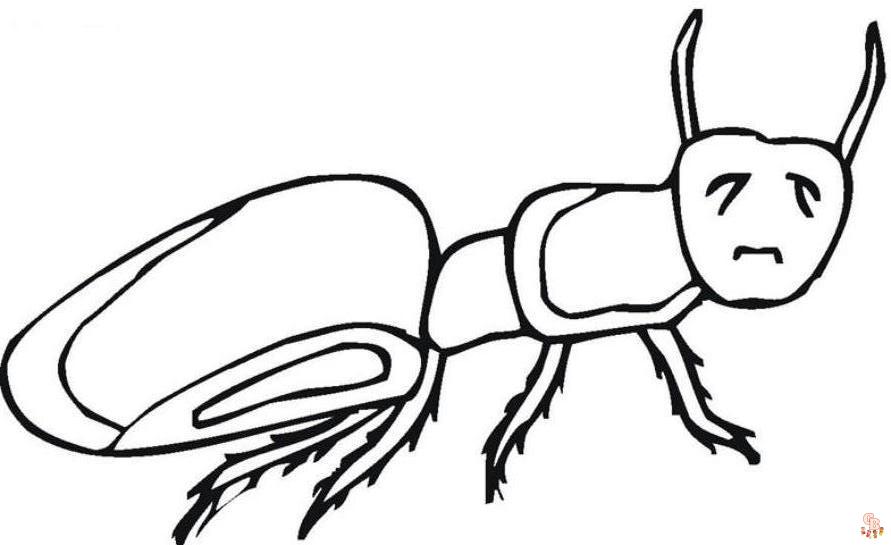 Ant Coloring Pages29