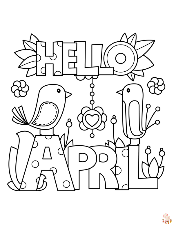 April Coloring Pages 3