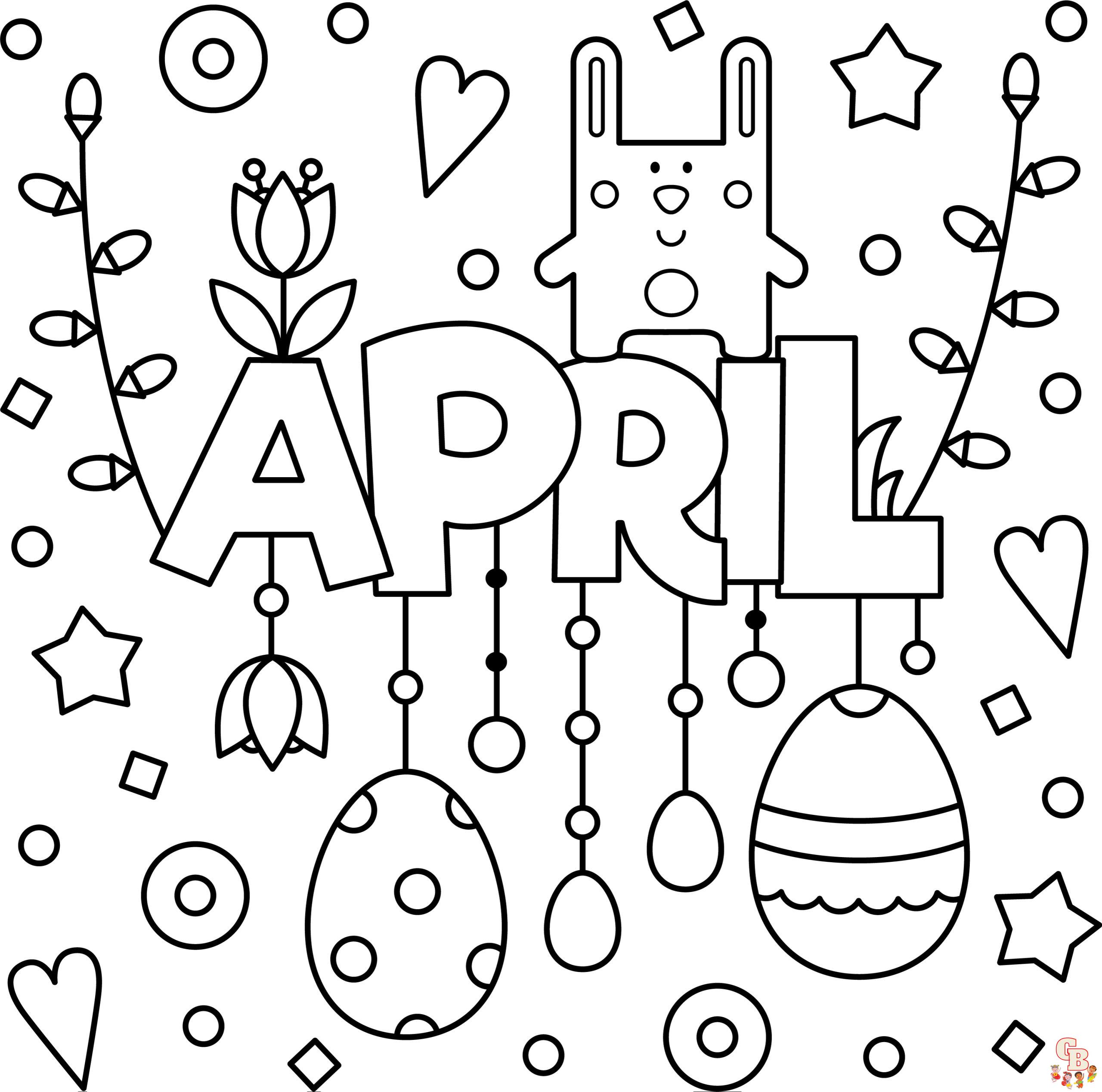 April Coloring Pages 4