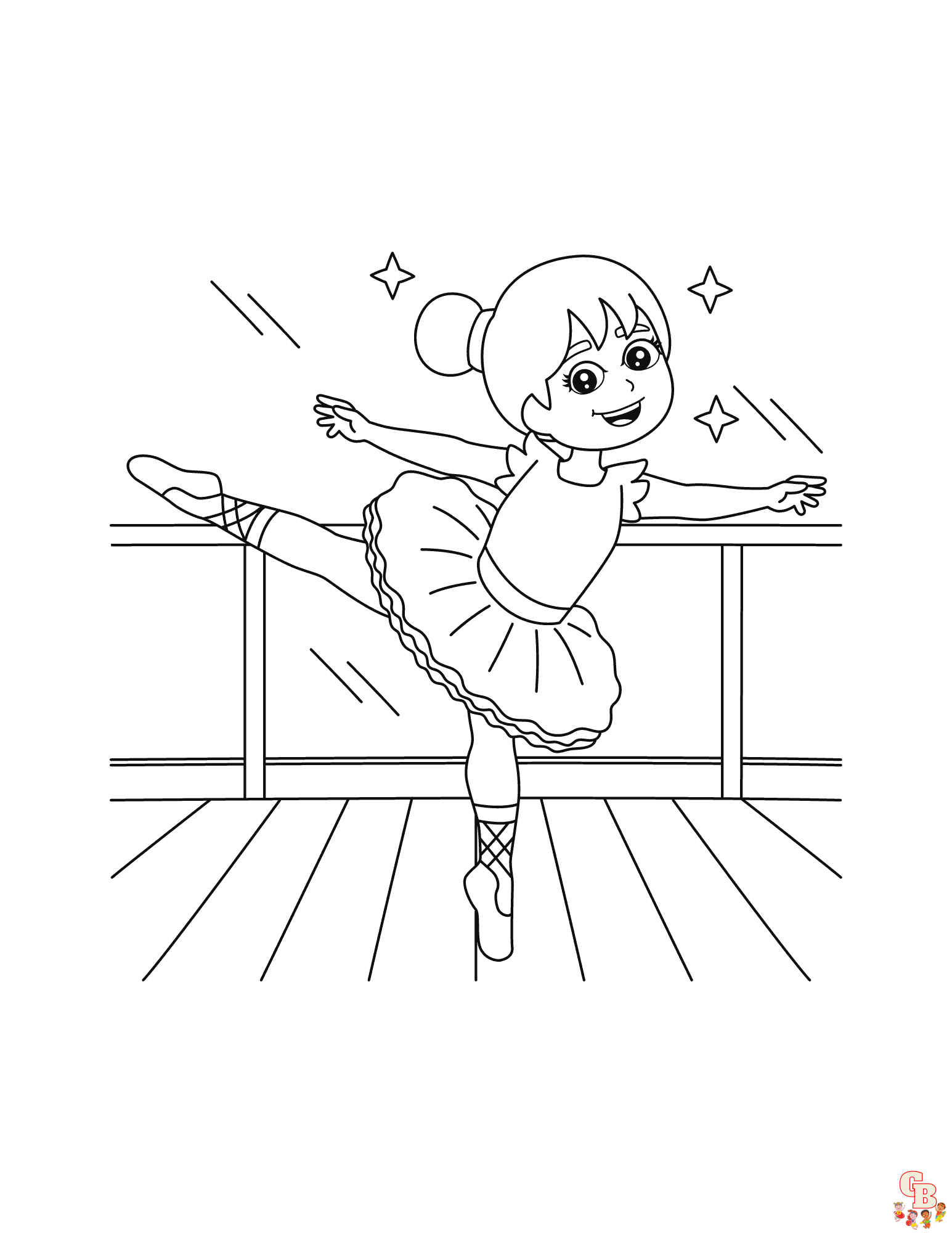 Ballerina Coloring Pages 1