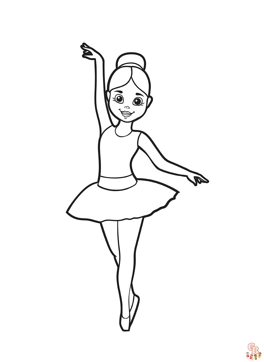 Ballerina Coloring Pages 3